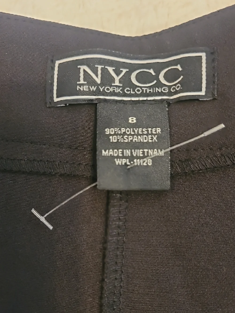 NYC Black Wide-Leg Pleated Pants - Picture 2 of 9